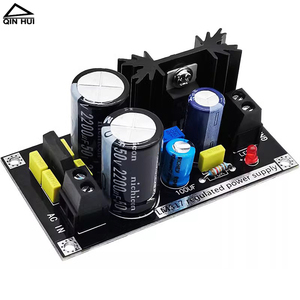 LM317可调线性稳压器电源板AC5V-20V转1.25V-30V整流滤波电源模块