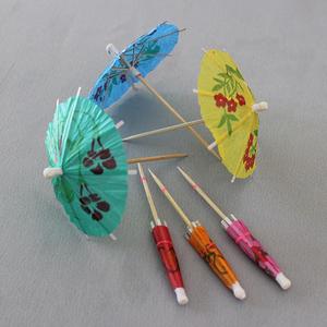 迷你小油纸伞牙签伞小雨伞果盘装饰蛋糕的小饰品小纸伞一次性小伞