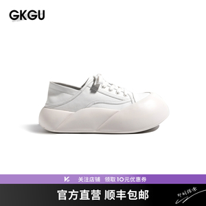 GKGU增高5cm面包松糕鞋，小白板鞋软底很轻便穿上脚都不想脱！！