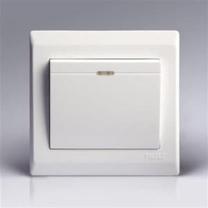 泰力家用暗装墙壁开关86型白色五孔插板多功能单双控空调插座面板