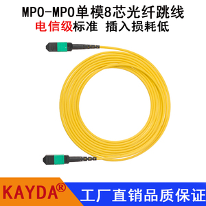 MPO-MPO万兆单模8芯12芯光纤跳线40G光纤跳线MPO/MTP单模机房IDC专用光模块数据中心光纤布线