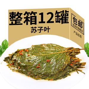 苏子叶咸菜朝族风味紫苏子叶韩国泡菜东北延边腌制下饭菜