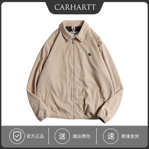 正品现货Carhartt卡哈特 灯芯绒复古翻领休闲夹克开衫工装外套男