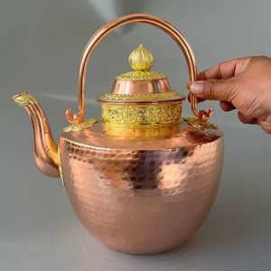 铜壶烧水壶纯手工铜茶壶酥油壶藏族用品家用铜酒壶紫铜大容量铜壶