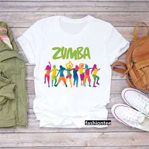 Zumba Zumba Dance Watercolor Women T-Shirt Fashion Harajuku