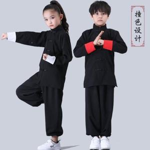 儿童武术服装表演服咏春拳服装中国风唐装幼儿训练服太极服练功服
