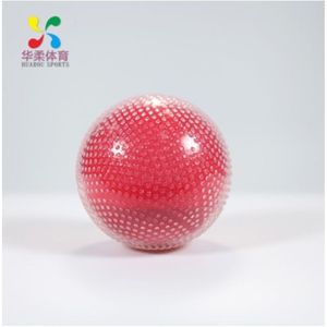 华柔新品透明彩色水晶硅胶太级柔力球石英砂不易掉球广友硅胶软球