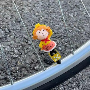 公路自行车山地车轮胎气门芯套创意小丑骰子转换头法嘴美嘴充气头