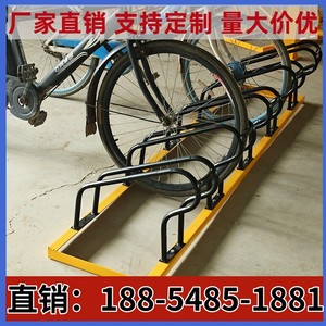 分体式卡位停放架电动车摆放架自行车停车架不锈钢螺旋环形车架