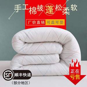 棉系棉絮棉碎垫的被子棉税棉花被芯棉穗垫床打底被子床上垫底棉被