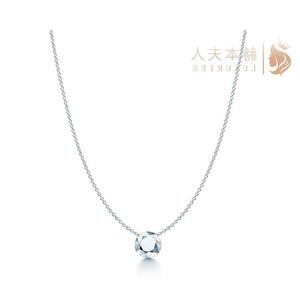 Tiffany & Co./蒂芙尼2023新款女士首饰白色银吊坠项链锁骨链