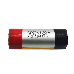 圆柱型软包13350锂离子电池3.7V 500mAh 雾化器锂电池