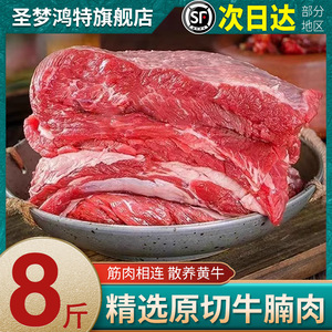 原切牛腩肉新鲜正宗牛肉黄牛肉整块新鲜牛肉速冻肉类食材批发顺丰