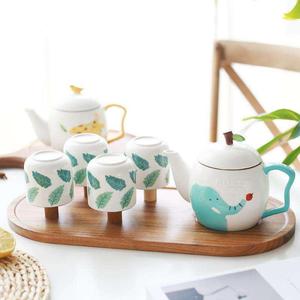 创意日式卡通陶瓷冷水壶套装家用茶具可爱杯具耐热骨瓷整套水杯子