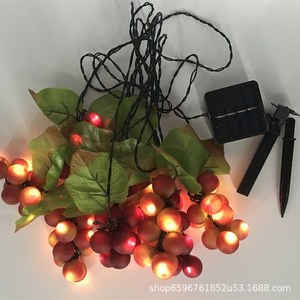 亚马逊电商室外太阳能LED葡萄灯串圣诞婚庆节日装饰LED葡萄灯串