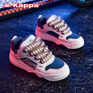Kappa卡帕男鞋面包鞋fatty系列厚底情侣板鞋2024夏季新款小白鞋男
