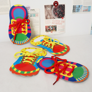 系鞋带教具儿童练习穿绑玩具宝宝手指精细动作训练创意道具幼儿园