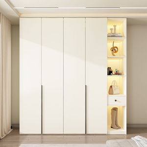 衣柜卧室家用小户型定制2.1/2.3/2.4米高柜子实木欧松板整体衣橱