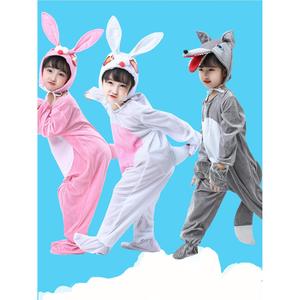 巴­拉巴­拉新款六一兔子演出服儿童幼儿园小兔韩系童装2024套装