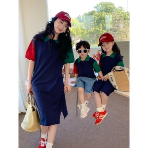 巴­拉巴­拉炸街母子装2024新款夏季高端亲子装韩版韩范童装套装