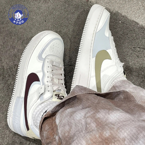 Nike耐克女鞋Air Force 1空军一号鸳鸯解构马卡龙休闲板鞋FD0804