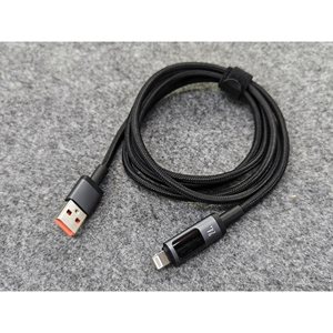 公牛᷂官方旗舰12W USB-lightning5V2.4A铝合金编织数显数据线适用于苹果 8 X 11 12 13 14Promax iPad4 充电