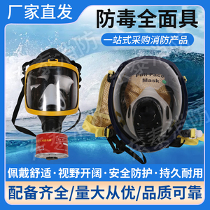 长管正压式空气呼吸器防毒全面具潜水游泳专用面罩