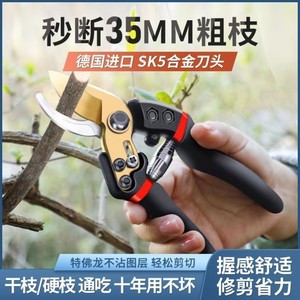 新疆包邮SK5强力园艺剪不锈钢省力修剪枝果树粗枝树枝专用剪子