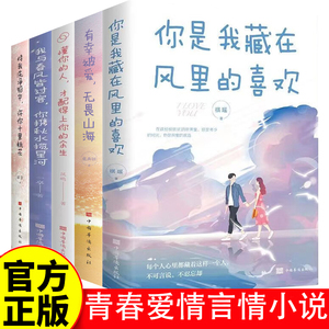 【5册】青春爱情言情小说 治愈心灵文学书 你是我藏在风里的喜欢
