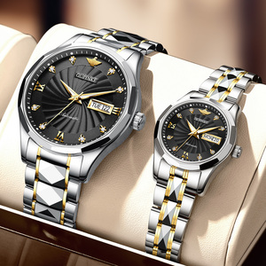 新款瑞士正品牌阿玛尼情侣手表机械表精钢镂空超薄男女腕表一对