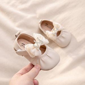 巴拉巴拉春秋款婴儿公主鞋1一2-5岁女童鞋小皮鞋女宝宝鞋子女宝软
