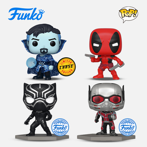 Funko POP漫威奇异博士手办复仇者联盟黑豹蚁人死侍玩具摆件公仔