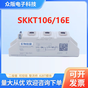全新原装西门康 SKKT106/16E  SKKT162/16E 可控硅模块SKKD100/18