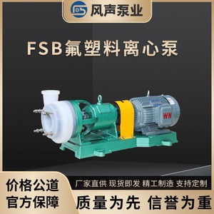 FSB氟塑料合金泵耐酸碱离心泵防腐蚀化工泵工程塑料厂家直销