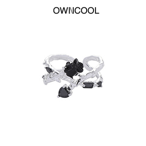 OWNCOOL设计师独特玫瑰与荆棘食指戒指女小众设计高级感潮酷辣妹