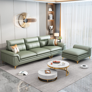 顾家家居北欧科技布沙发客厅家具小户型三人位四人位布艺沙发组合