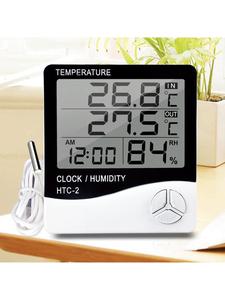 电子温湿度计高精度室内外双温度显示HTC-2带探头冰箱冷库传感器