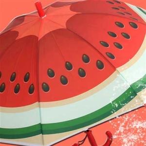 双11狂欢蔬菜伞水果西瓜橙子创意儿童雨伞女孩男孩学生自动雨伞