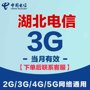湖北电信流量充值3G月包中国电信流量全国通用网络流量包当月有效