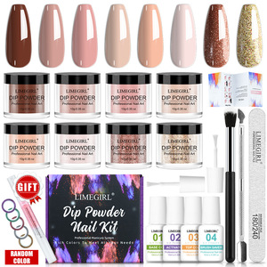 正品 美甲浸润粉套装 Dip Powder Nail Kit 指甲闪粉彩盒套装