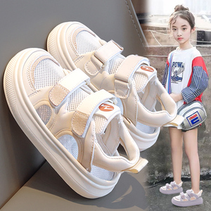 正品牌耐克官方女童凉鞋夏季新款透气儿童网鞋中大童女孩网面运动