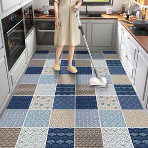 厨房专用地垫铺地大面积耐脏防水满铺免洗垫子PVC镀膜可擦洗地毯