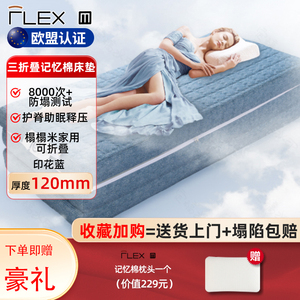 FLEX M折叠床垫榻榻米垫子记忆棉床垫软垫家用卧室宿舍学生单人