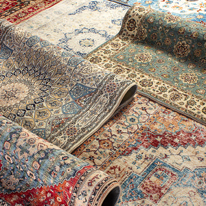 北欧摩洛哥仿羊绒加厚地毯卧室客厅沙发茶几毯美式乡村复古民族风
