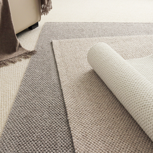 羊毛地毯客厅大面积平铺轻奢高级感卧室床边地垫定制沙发茶几地毯
