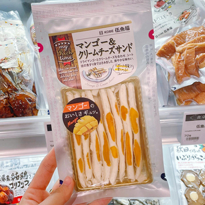 【现货】日本kobe伍鱼福芒果芝士条奶酪鳕鱼条进口果干零食50g
