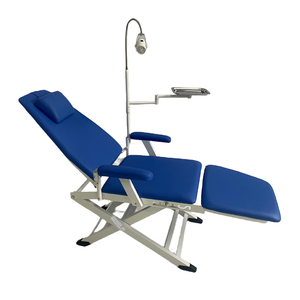 牙科便携式椅子带灯带痰盂牙科轻便折叠椅简易牙椅工作台