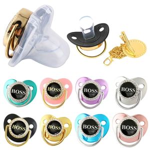 Letter Baby Pacifier Clip for Newborn BPA Free Luxury Bling