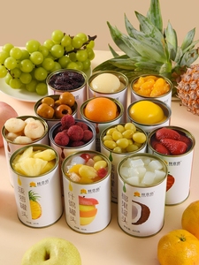 水果罐头12罐整箱混合新鲜糖水酸奶黄桃什锦杨梅橘子草莓椰果零食