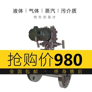 LG孔板流量计楔形V锥弯管喷嘴流量计蒸汽煤烟空氧气导热油流量计